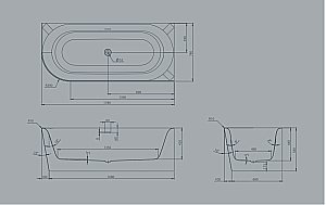 Акриловая ванна Knief Fresh 180x80 0100-233/0100-232 белая купить в интернет-магазине Sanbest