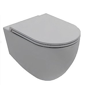Унитаз подвесной Isvea Infinity 10NF02001SV-2V серый бетон матовый, безободковый купить в интернет-магазине Sanbest