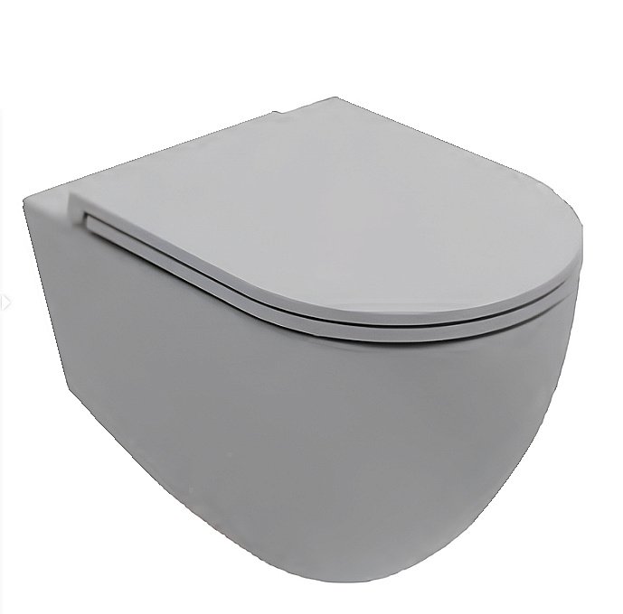Унитаз подвесной Isvea Infinity 10NF02001SV-2V серый бетон матовый, безободковый купить в интернет-магазине Sanbest