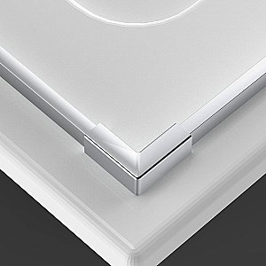 Душевой уголок Vincea Alpha VSR2-3AL7070CL 70x70 профиль хром/стекло прозрачное купить в интернет-магазине Sanbest