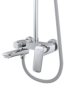 Душевая система BelBagno Due DUE-VSCM-CRM хром купить в интернет-магазине сантехники Sanbest