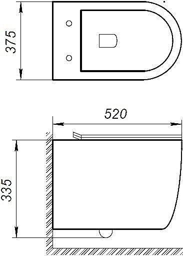 Унитаз подвесной Art&Max Elegant AM9316CHR/SC белый, с сиденьем микролифт, безободковый купить в интернет-магазине Sanbest