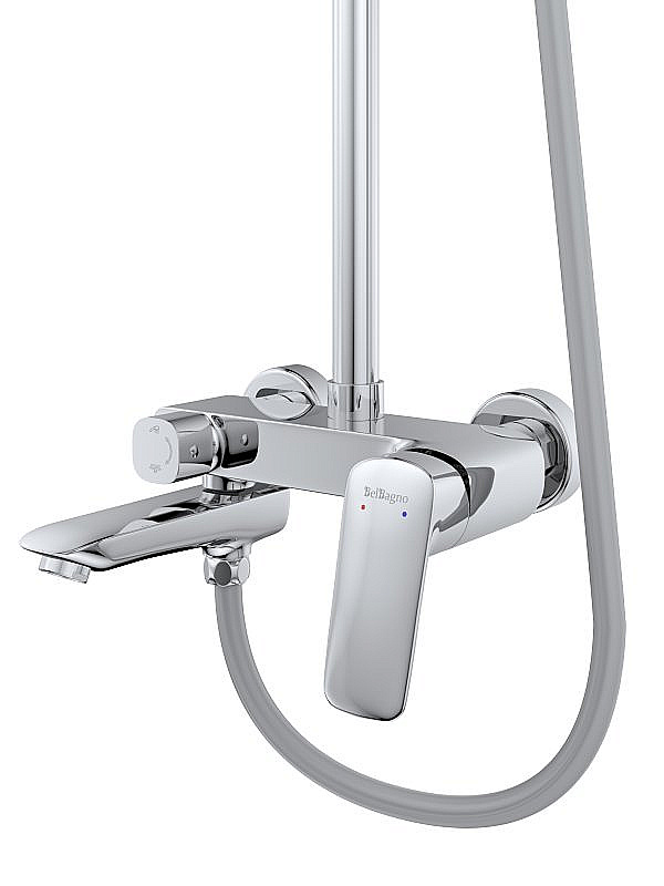 Душевая система BelBagno Due DUE-VSCM-CRM хром купить в интернет-магазине сантехники Sanbest