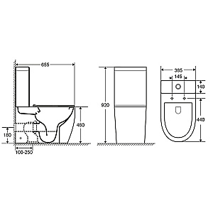 Инсталляция для унитаза Azario AZ-8010-1000 купить в интернет-магазине сантехники Sanbest