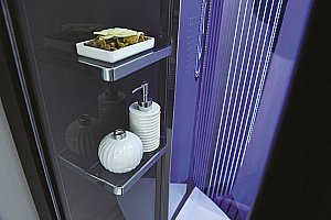 Душевая кабина Orans Diamond SR-89106S Black стекло прозрачное/профиль черный купить в интернет-магазине Sanbest