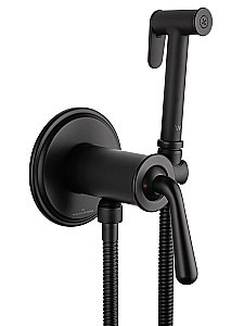 Смеситель с гигиеническим душем встраиваемый WONZON & WOGHAND STEAM, Черный матовый (WW- 88829008-MB) купить в интернет-магазине сантехники Sanbest