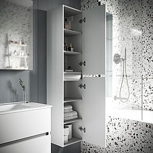 Пенал подвесной Sancos Urban PUR35W 35 белый глянец для ванной в интернет-магазине сантехники Sanbest