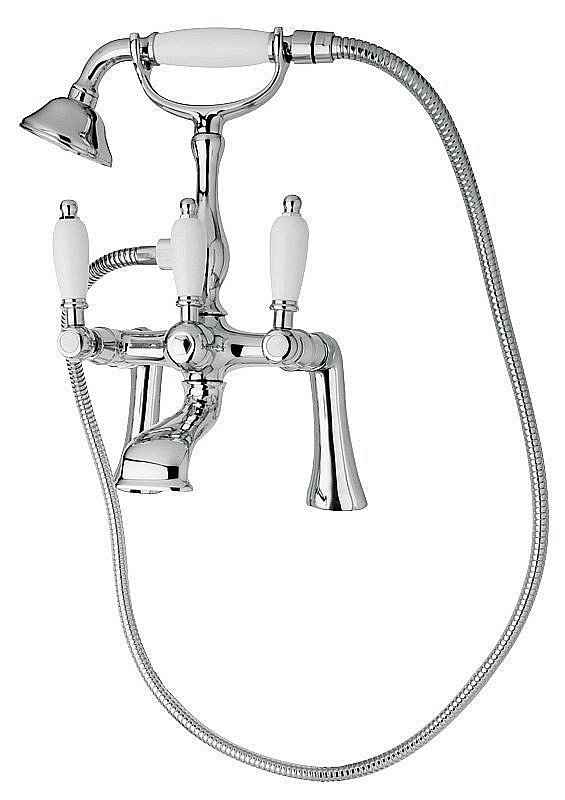 Смеситель для ванны Cezares FIRST-PBV-01-Bi хром купить в интернет-магазине сантехники Sanbest