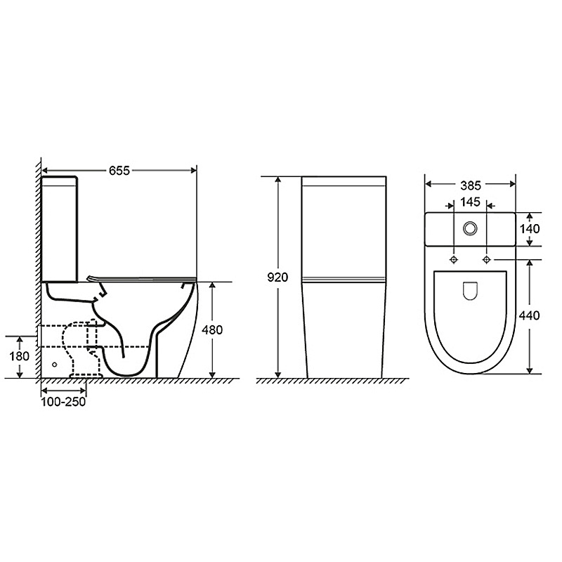 Инсталляция для унитаза Azario AZ-8010-1000 купить в интернет-магазине сантехники Sanbest