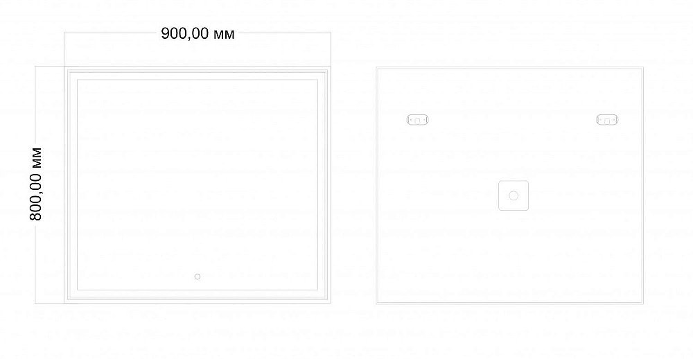 Зеркало Art&Max ZOE AM-Zoe-900-800-DS-F в ванную от интернет-магазине сантехники Sanbest