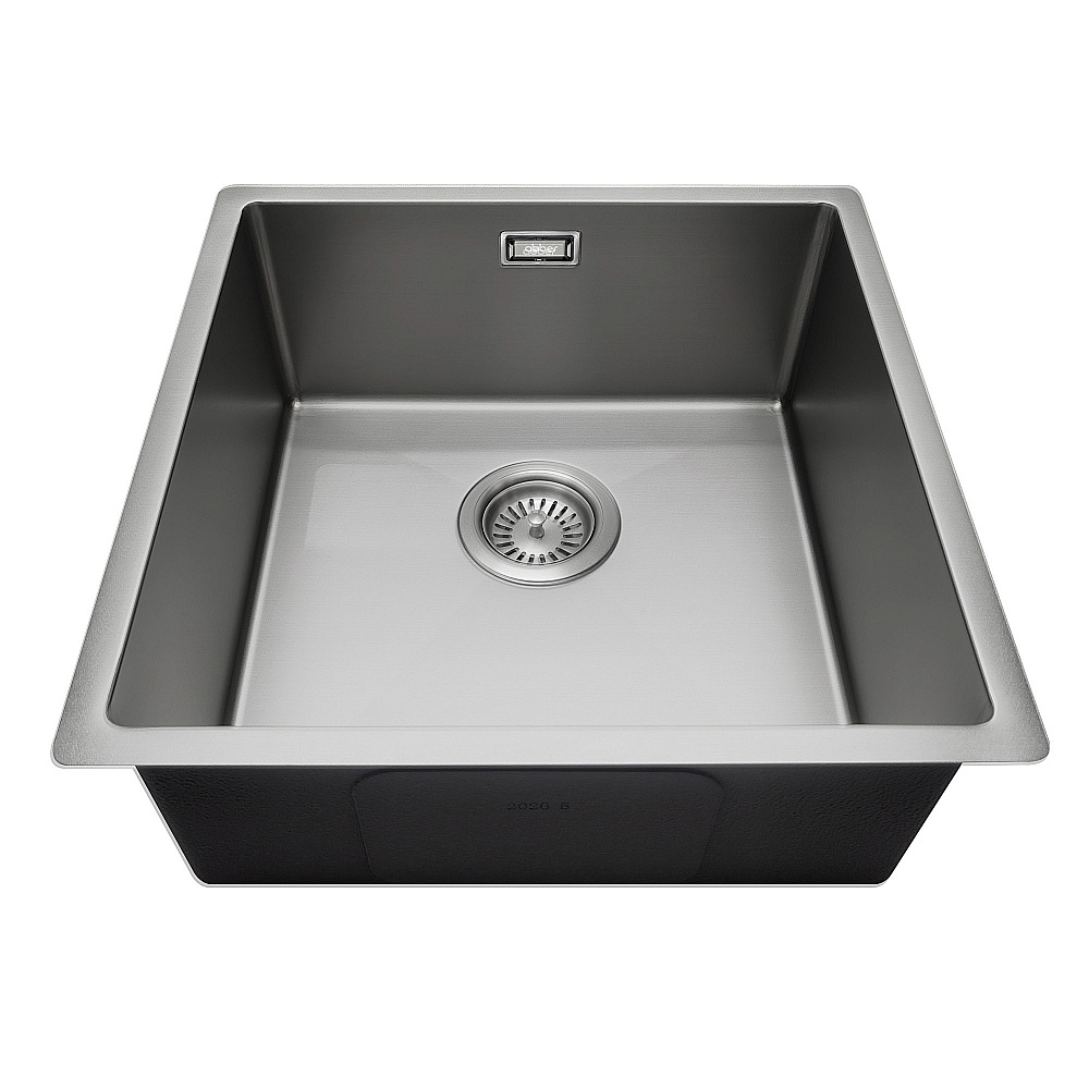 Кухонная мойка ABBER Wasser Kreis 44 AF2195ST брашированная сталь купить в интернет-магазине сантехники Sanbest