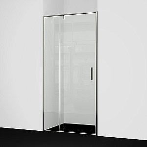 Душевая дверь WasserKRAFT Spree 14P12 100 стекло прозрачное/профиль никель купить в интернет-магазине Sanbest