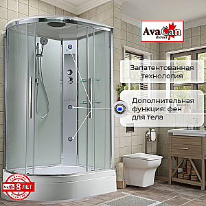 Душевая кабина AvaCan EM Серия EM3812 T 120х80 стандартная прозрачная купить в интернет-магазине Sanbest