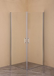 Душевой уголок Orange E04-100TCR 100х100 стекло прозрачное/профиль хром купить в интернет-магазине Sanbest