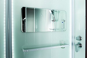 Душевая кабина Esbano Elegancia ES-L115CR 115x85 стекло матовое/профиль белый купить в интернет-магазине Sanbest