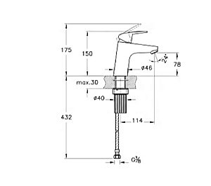 Набор смесителей VitrA Flow Round A42302EXP хром купить в интернет-магазине сантехники Sanbest