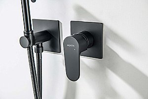 Гигиенический душ Aquatek Оберон AQ1220MB черный матовый купить в интернет-магазине сантехники Sanbest