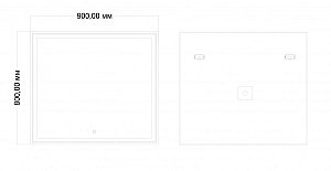 Зеркало Art&Max ZOE AM-Zoe-900-800-DS-F в ванную от интернет-магазине сантехники Sanbest