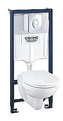 Унитаз подвесной Grohe SOLIDO PERFECT 39192000 с крышкой микролифт, с инсталляцией купить в интернет-магазине Sanbest