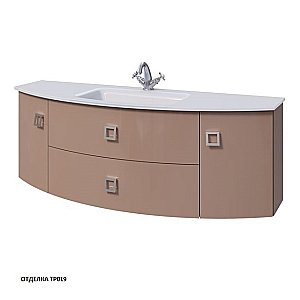 Тумба с раковиной Caprigo Legato 140 2 ящика/раковина стекло бланж для ванной в интернет-магазине Sanbest