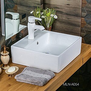 Раковина Melana A064 A064-803 белая купить в интернет-магазине Sanbest