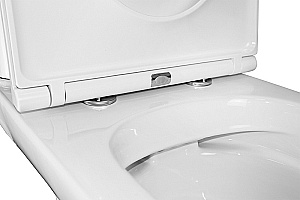 Унитаз напольный Azario Kano 93590 белый, безободковый, с бачком, с крышкой микролифт купить в интернет-магазине Sanbest