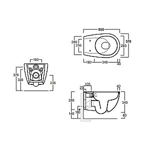 Унитаз подвесной Simas Vignoni VI18VERT, безободковый, слив торнадо, антрацит матовый купить в интернет-магазине Sanbest