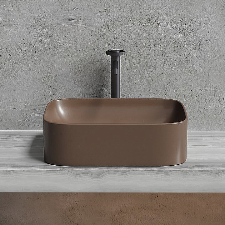Раковина Ceramica Nova Element 50 CN6052MDB темно-коричневая матовая купить в интернет-магазине Sanbest