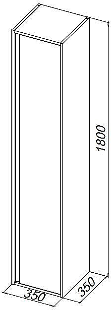 Пенал Allen Brau Activity 35 антрацит матовый/олива брашированная для ванной в интернет-магазине сантехники Sanbest