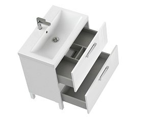 Мебель для ванной Cersanit MELAR 80 со смесителем, белая для ванной в интернет-магазине Sanbest