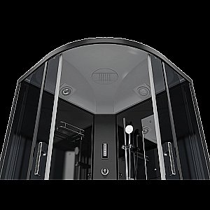 Душевая кабина Alex Baitler 120х120 ER5720TB4 стекло тонированное/профиль черный матовый купить в интернет-магазине Sanbest