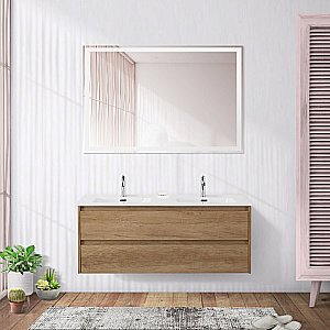 Тумба с раковиной BelBagno KRAFT 2C 120 натуральный дуб небраска для ванной в интернет-магазине Sanbest