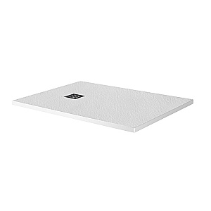 Душевой поддон Belbagno TRAY-MR-UNO-AH-120/80-35-W-NO белый/решетка черная матовая купить в интернет-магазине Sanbest