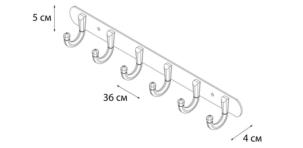 Крючок FIXSEN EQUIPMENT FX-1716 купить в интернет-магазине сантехники Sanbest