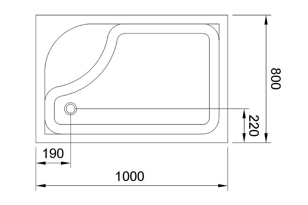 Душевой поддон Royal Bath BP 100х80 купить в интернет-магазине Sanbest