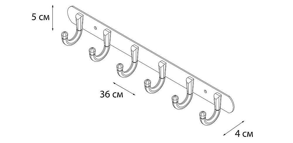 Крючок FIXSEN EQUIPMENT FX-1716 купить в интернет-магазине сантехники Sanbest
