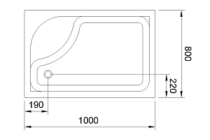 Душевой поддон Royal Bath BP 100х80 купить в интернет-магазине Sanbest