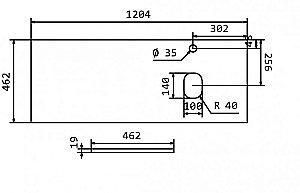 Тумба с раковиной и столешницей BelBagno KRAFT 120 Rovere Nebrasca Nature для ванной в интернет-магазине Sanbest