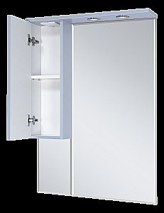 Зеркало со шкафом Misty Терра 70 П-Тер02070-0501Л серый в ванную от интернет-магазине сантехники Sanbest