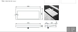 Раковина-моноблок Armadi Art Flat 859-100 белая купить в интернет-магазине Sanbest