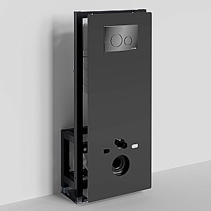 Инсталляция для унитаза WasserKraft Glan 66TLT.010.ME.BL.PB02 с черной глянцевой кнопкой купить в интернет-магазине сантехники Sanbest