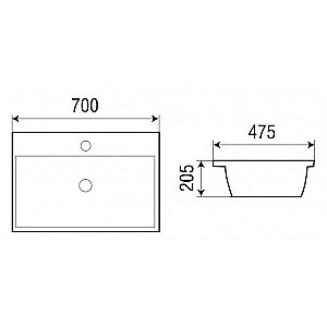 Раковина WeltWasser WW DEILBACH 7608-70 белая купить в интернет-магазине Sanbest