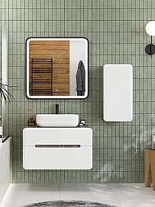 Тумба с раковиной Art&Max AM-Genova-800-2C-SO-BC/AM-78109 Бетон бромо для ванной в интернет-магазине Sanbest