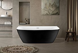 Ванна акриловая Esbano San Marino ESVASANMB 170х80 черная, белая купить в интернет-магазине Sanbest