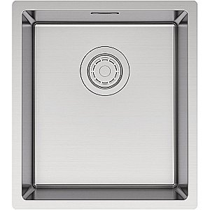 Кухонная мойка Paulmark Yuni 39 YU39-BS брашированная сталь купить в интернет-магазине сантехники Sanbest