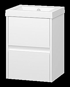 Тумба с раковиной Misty Алиса - 40 Э-Али01040-011П2Я белая для ванной в интернет-магазине Sanbest