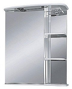 Зеркальный шкаф Misty Магнолия 60 белый купить в интернет-магазине сантехники Sanbest