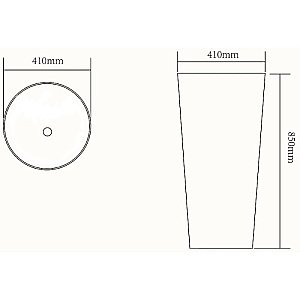 Раковина напольная Gid Autonomo 41 Nb130w 81118 белая купить в интернет-магазине Sanbest