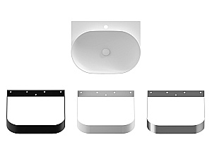 Раковина Ravak Yard 600 XJX0E260001 белый матовый купить в интернет-магазине Sanbest