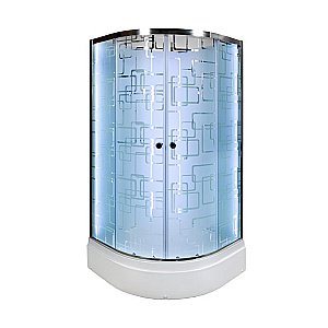 Душевая кабина DTO EM2780NLED 80х80 без крыши с подсветкой купить в интернет-магазине Sanbest